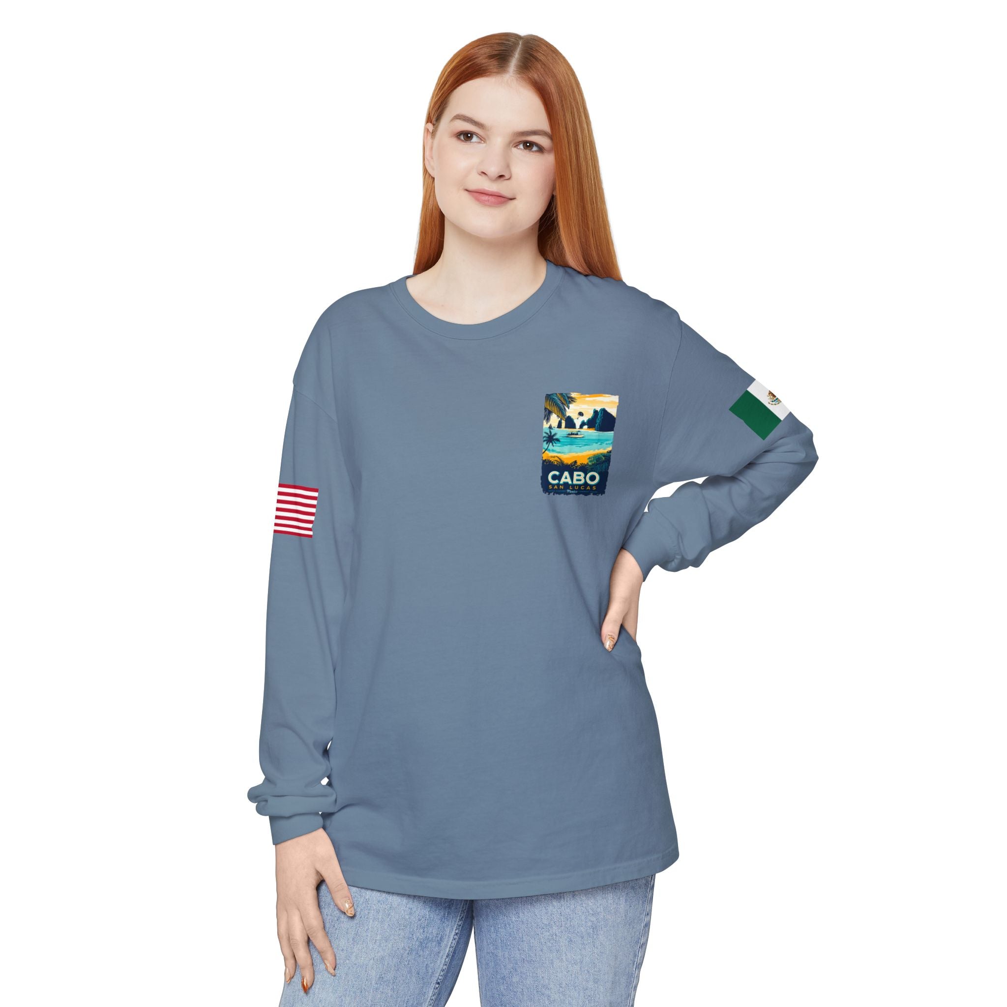 Cabo San Lucas Long Sleeve Tee — Vintage Beach Graphic