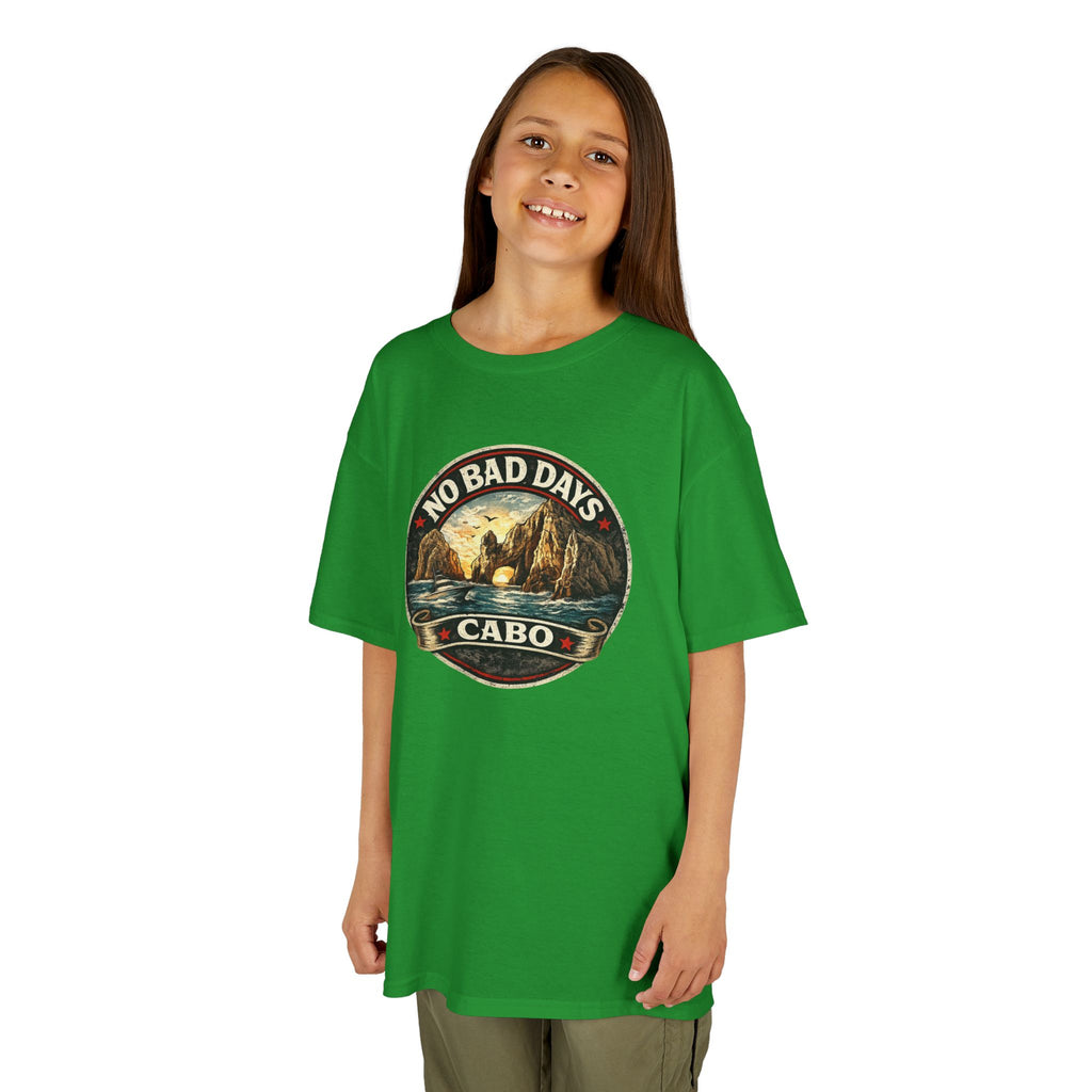 Kids Tee — 'No Bad Days' Cabo Surf Vintage Graphic