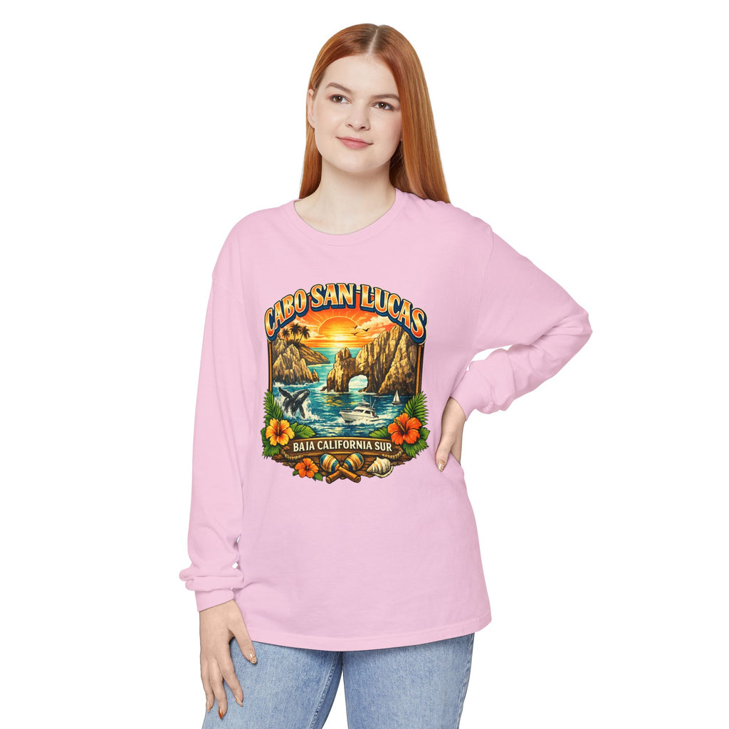 Cabo San Lucas Long Sleeve T-Shirt – Baja California Sun Beach Graphic