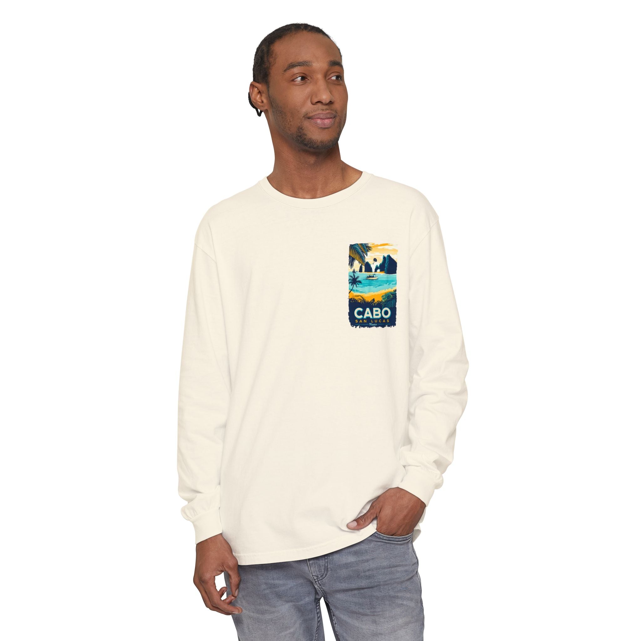 Cabo San Lucas Long Sleeve Tee — Vintage Beach Graphic