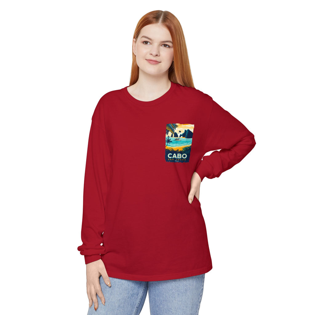 Cabo San Lucas Long Sleeve Tee — Vintage Beach Graphic