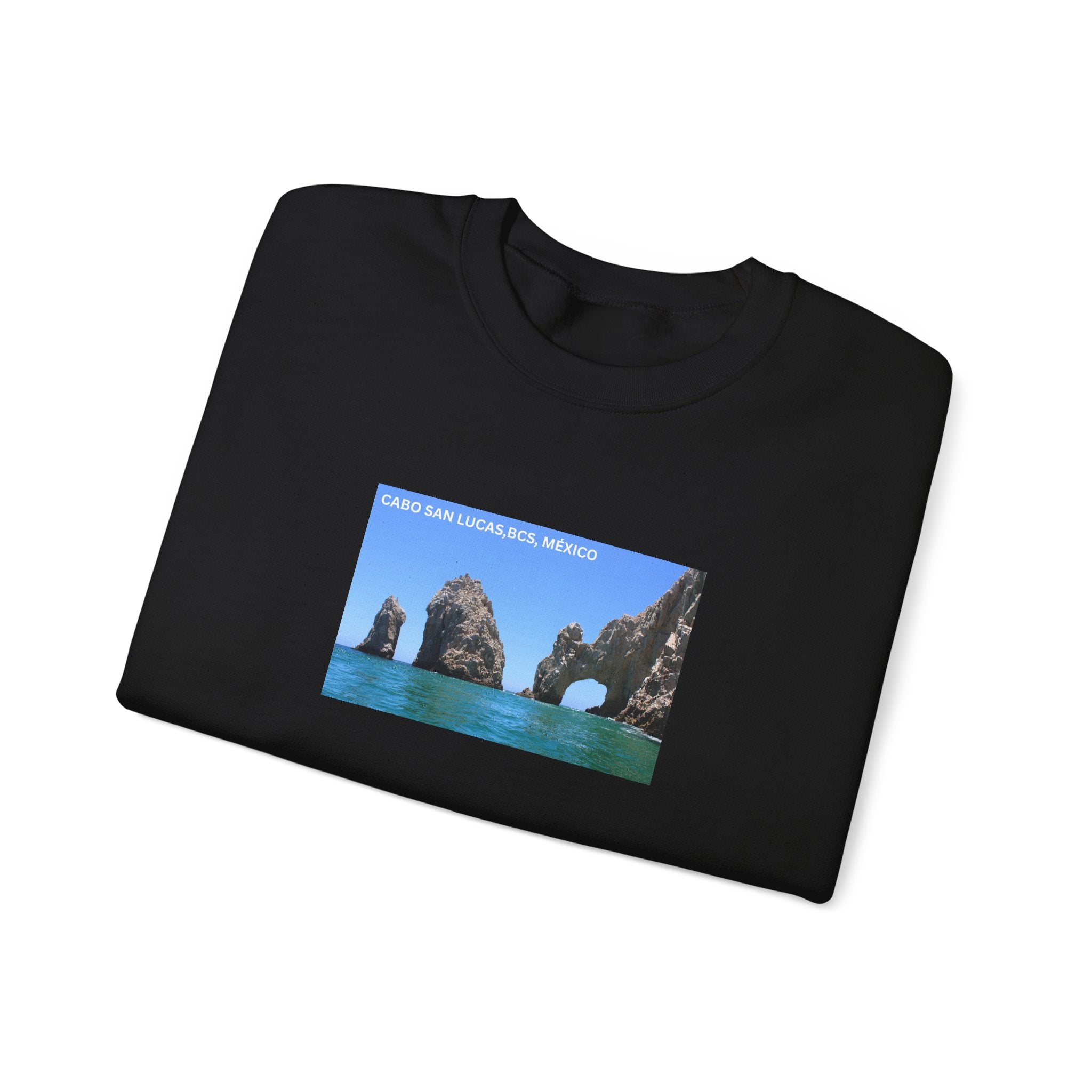 Cabo San Lucas Arch Crewneck Sweatshirt — Mexican Beach Photo Pullover