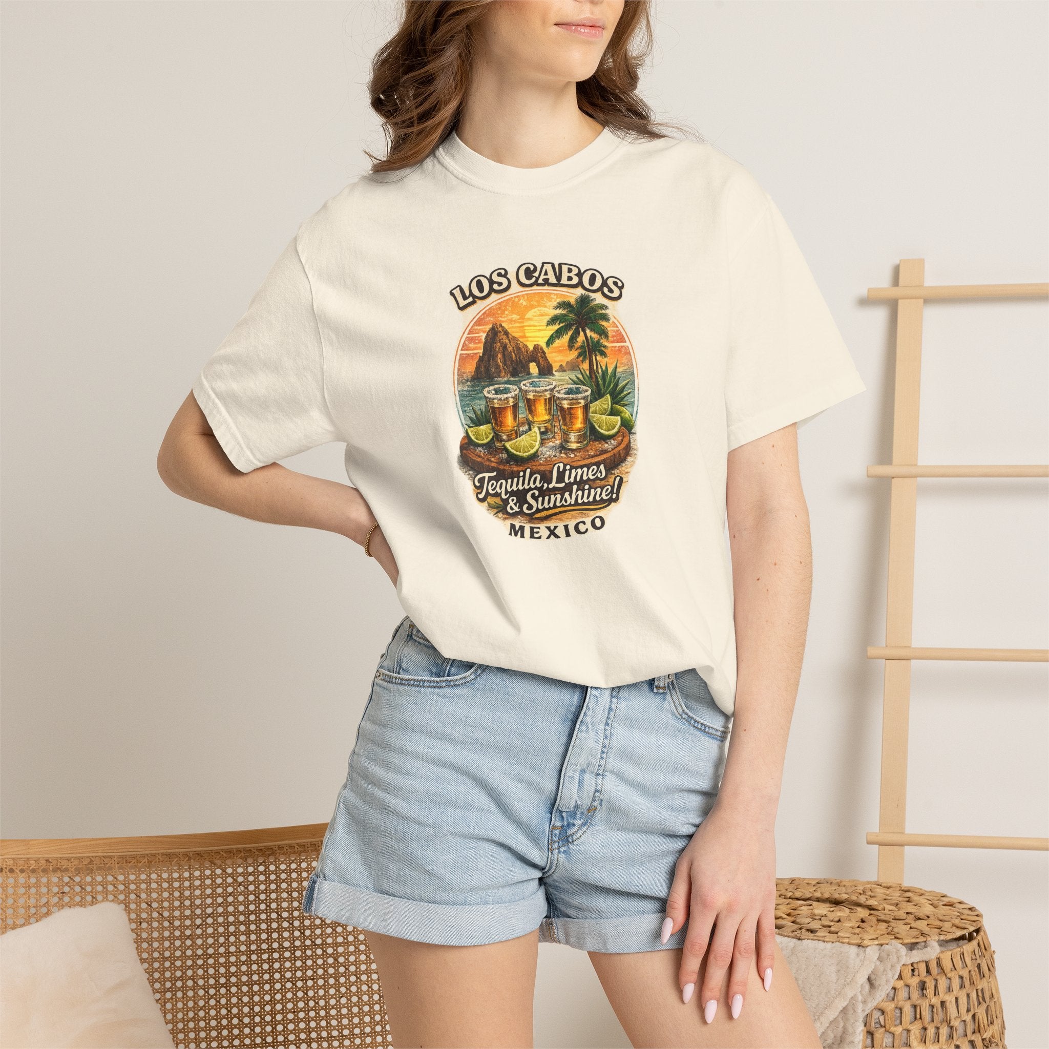 Los Cabos Tequila & Limes T-Shirt — Mexico Beach Vacation Tee