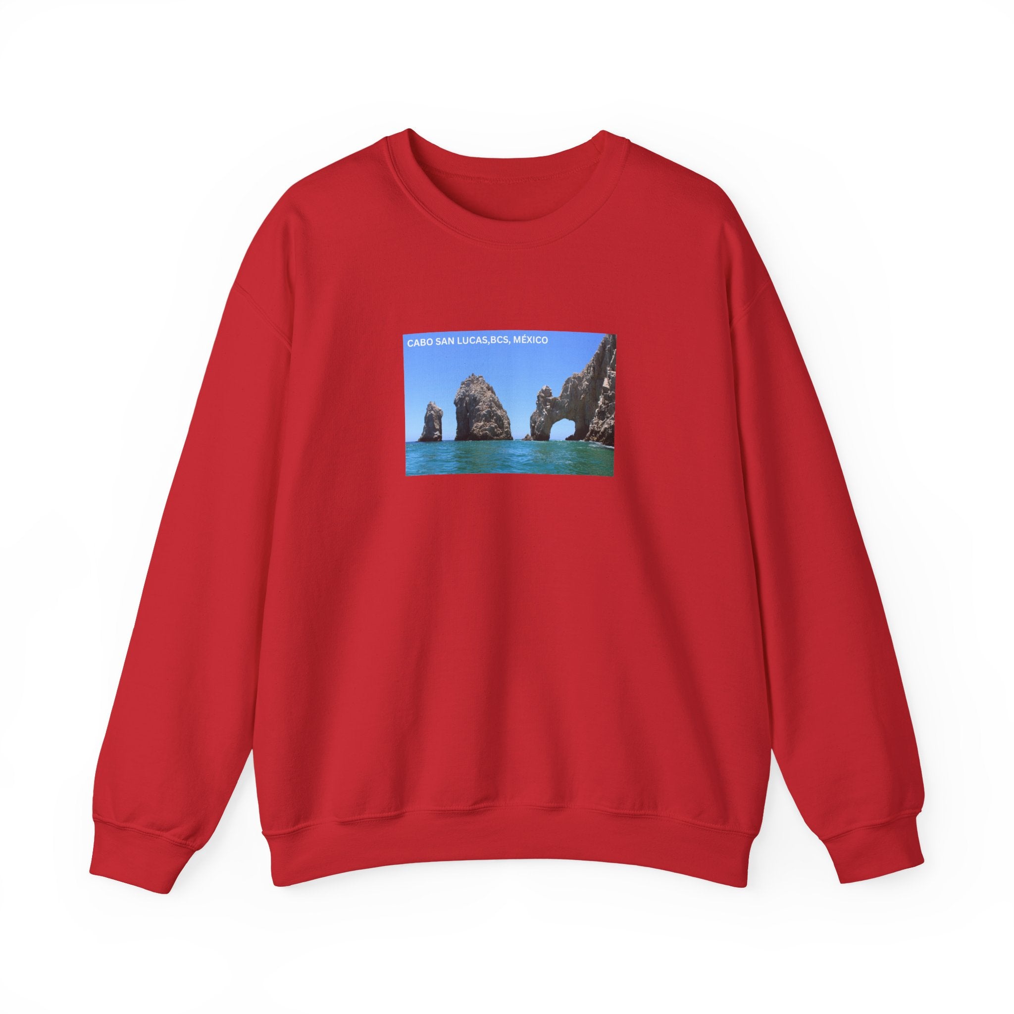 Cabo San Lucas Arch Crewneck Sweatshirt — Mexican Beach Photo Pullover