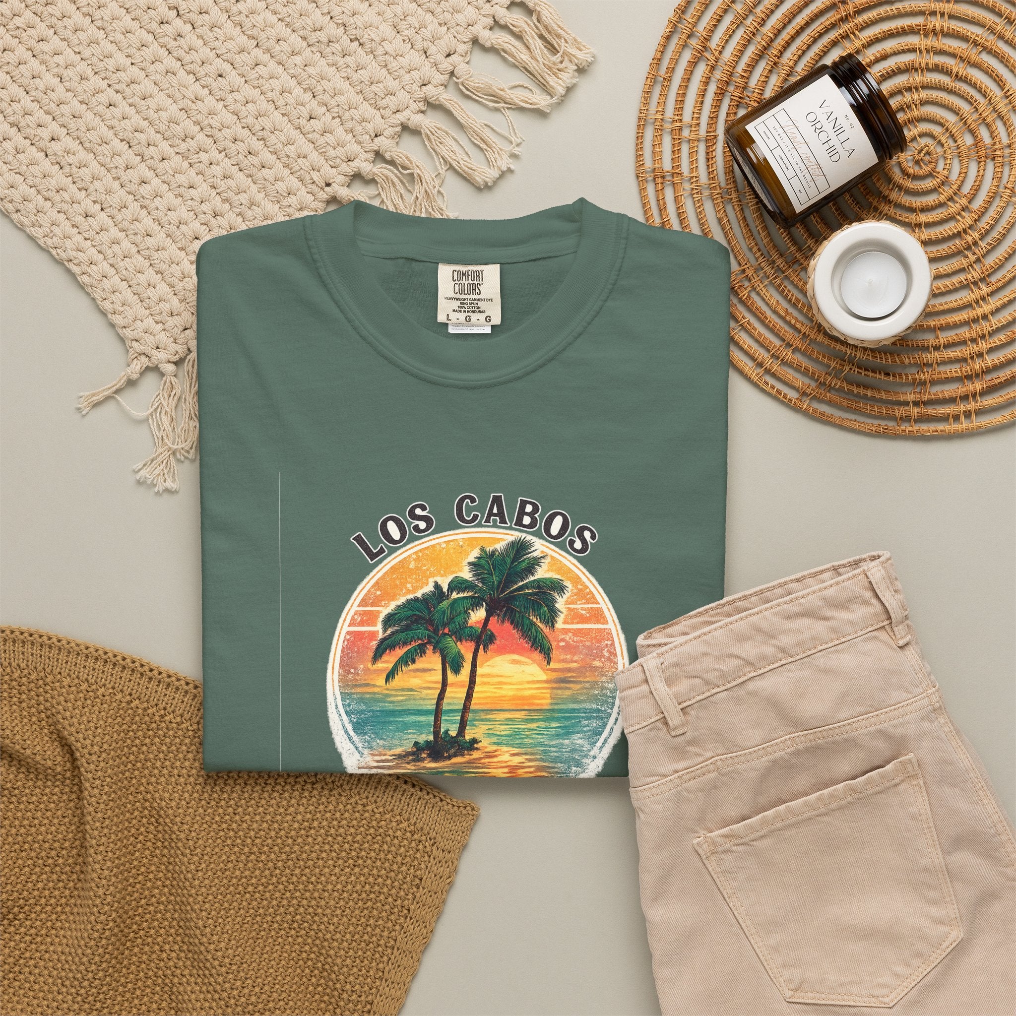 Los Cabos Palms T-Shirt — Tropical Beach Palm Graphic Tee