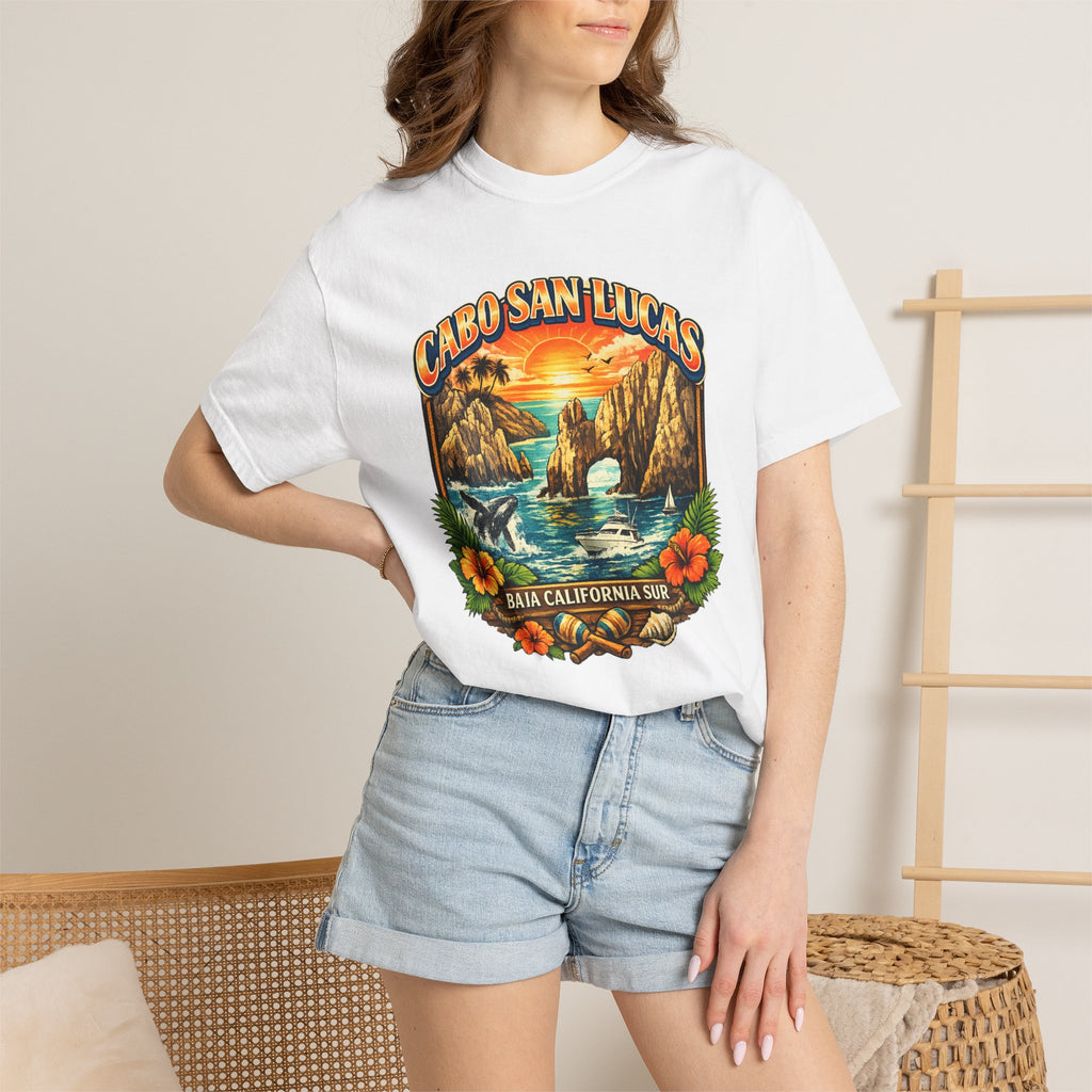 Cabo San Lucas Arch Sunset T-Shirt — Baja California Sur Vacation Tee
