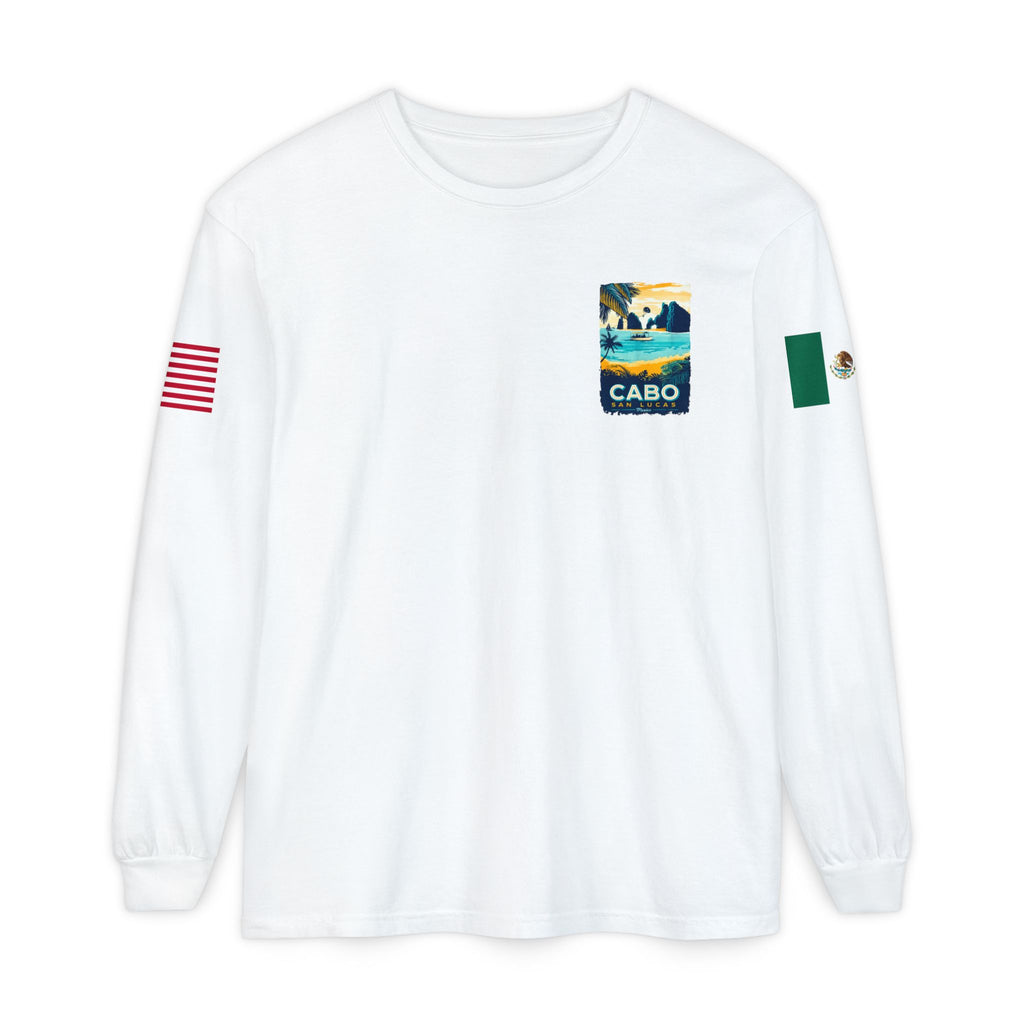 Cabo San Lucas Long Sleeve Tee — Vintage Beach Graphic