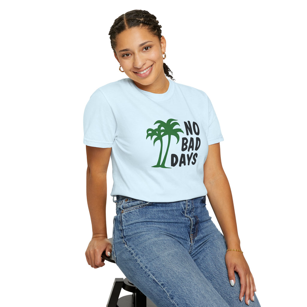 No Bad Days Palm Tree T-Shirt — Casual Beach Vibe Graphic Tee