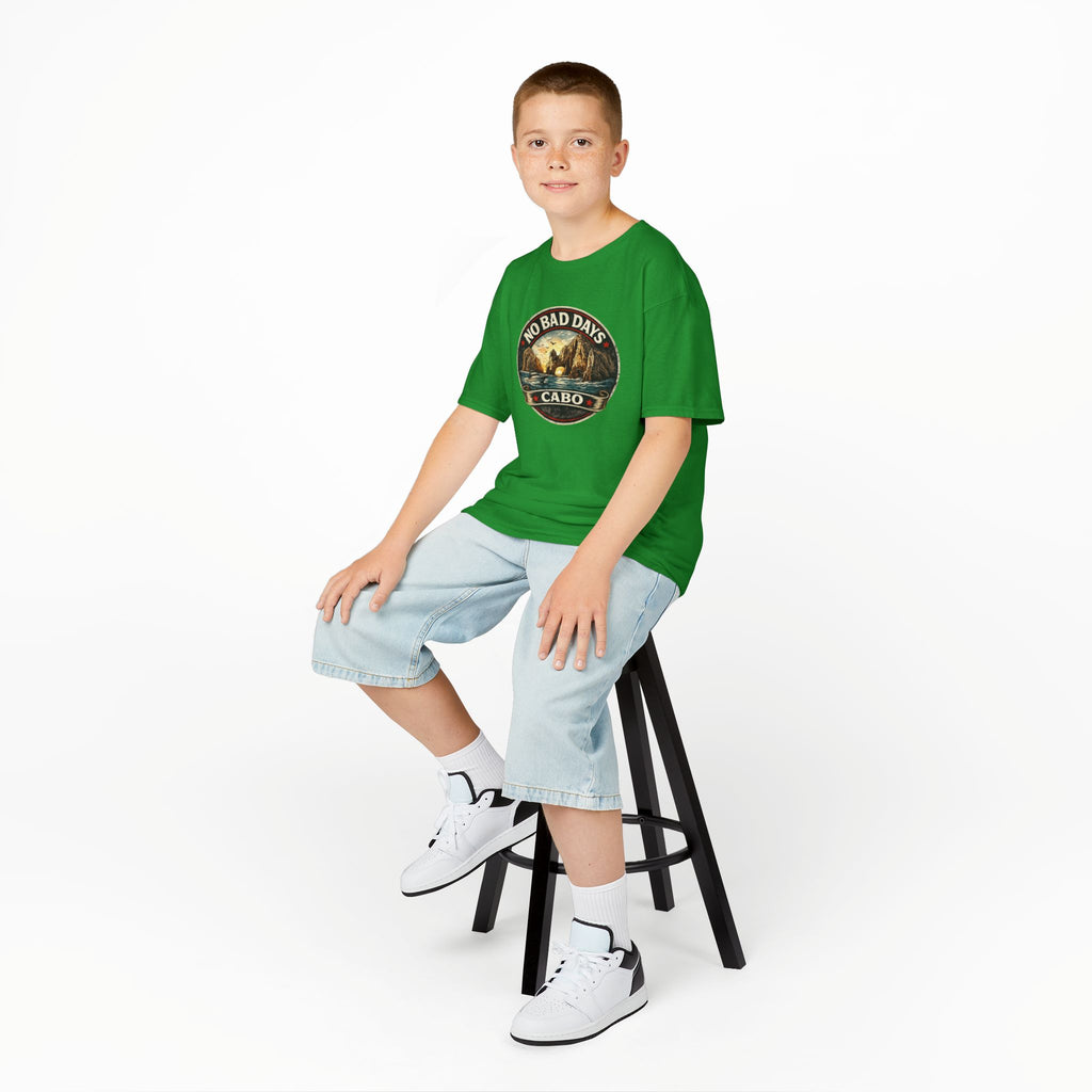 Kids Tee — 'No Bad Days' Cabo Surf Vintage Graphic