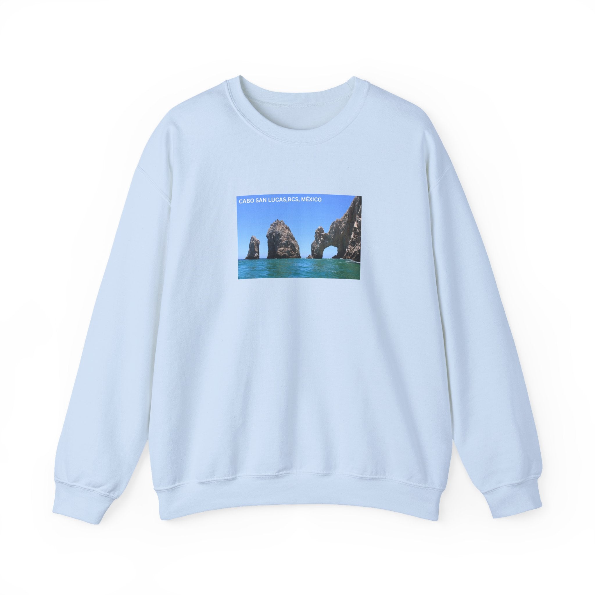 Cabo San Lucas Arch Crewneck Sweatshirt — Mexican Beach Photo Pullover