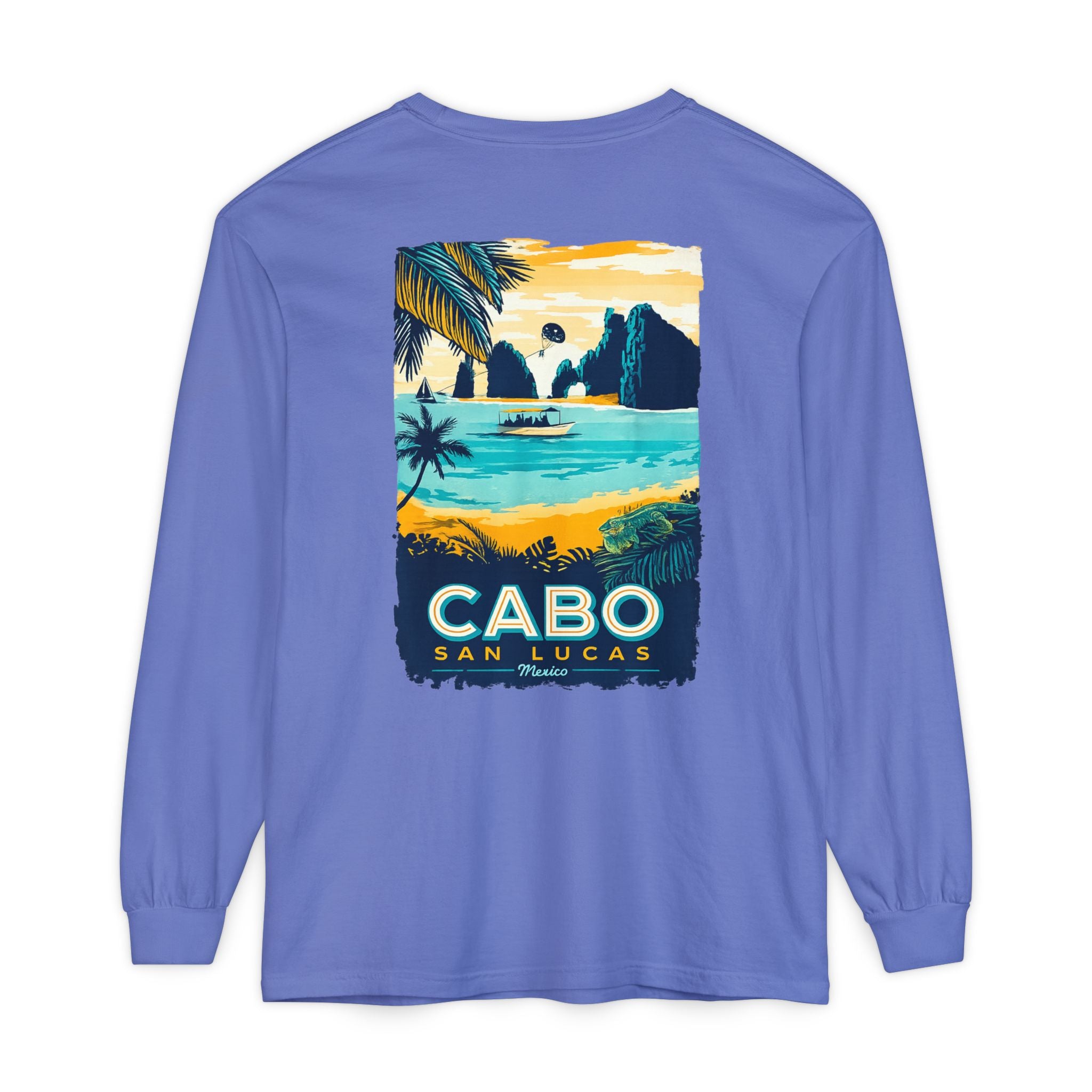 Cabo San Lucas Long Sleeve Tee — Vintage Beach Graphic