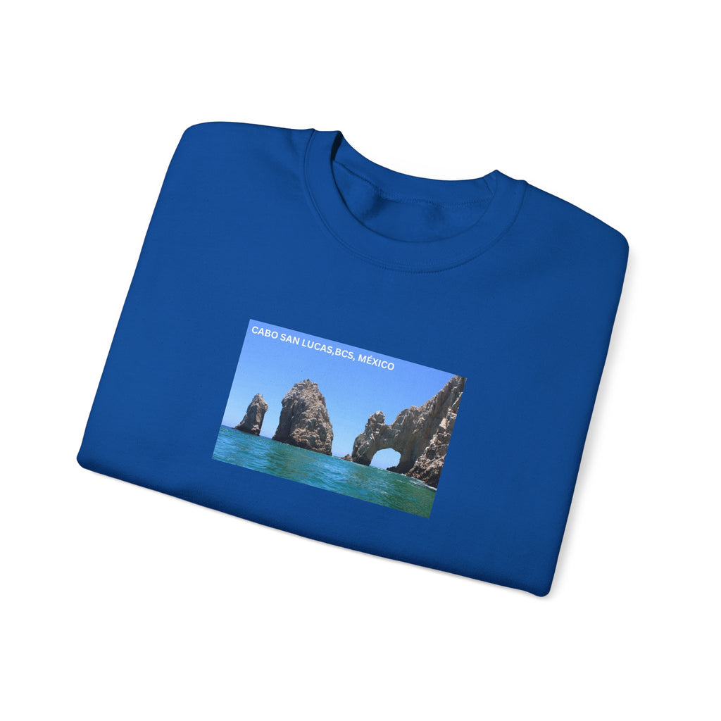 Cabo San Lucas Arch Crewneck Sweatshirt — Mexican Beach Photo Pullover