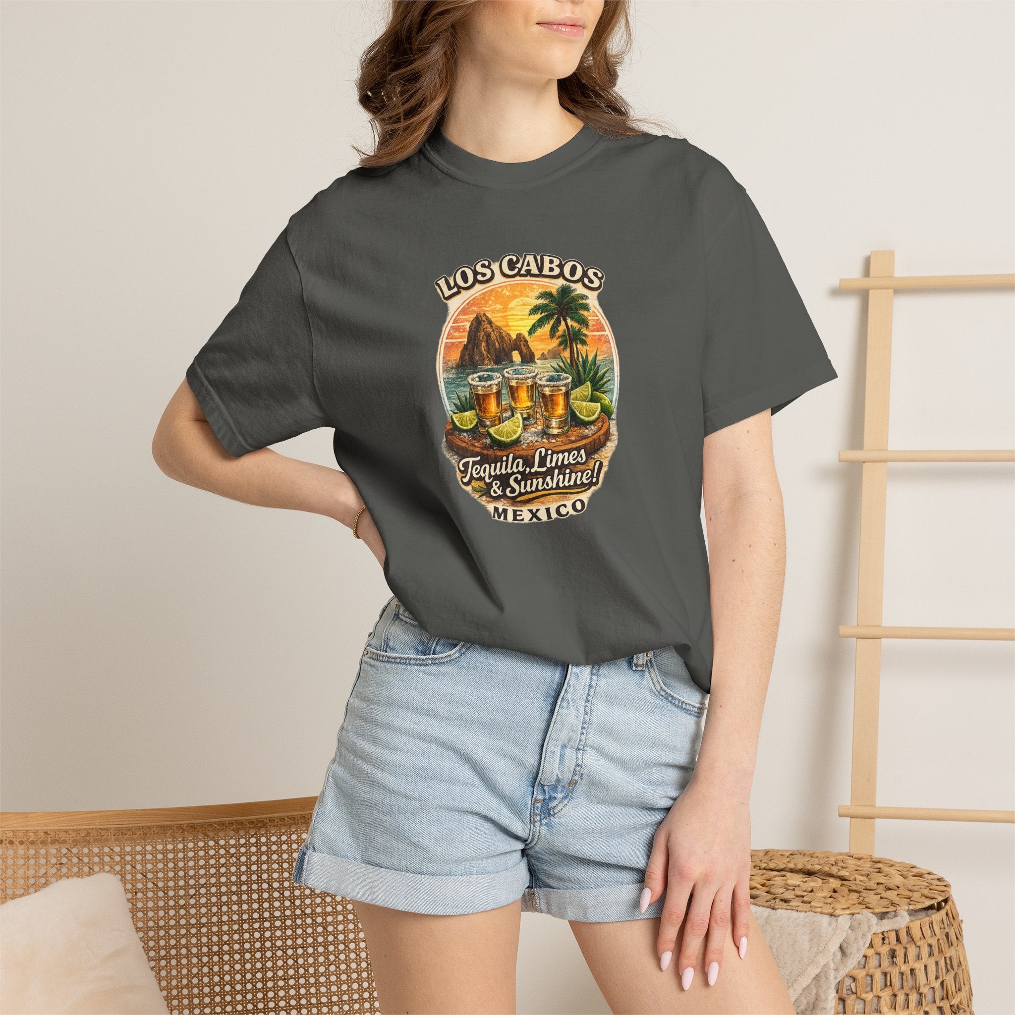 Los Cabos Tequila & Limes T-Shirt — Mexico Beach Vacation Tee