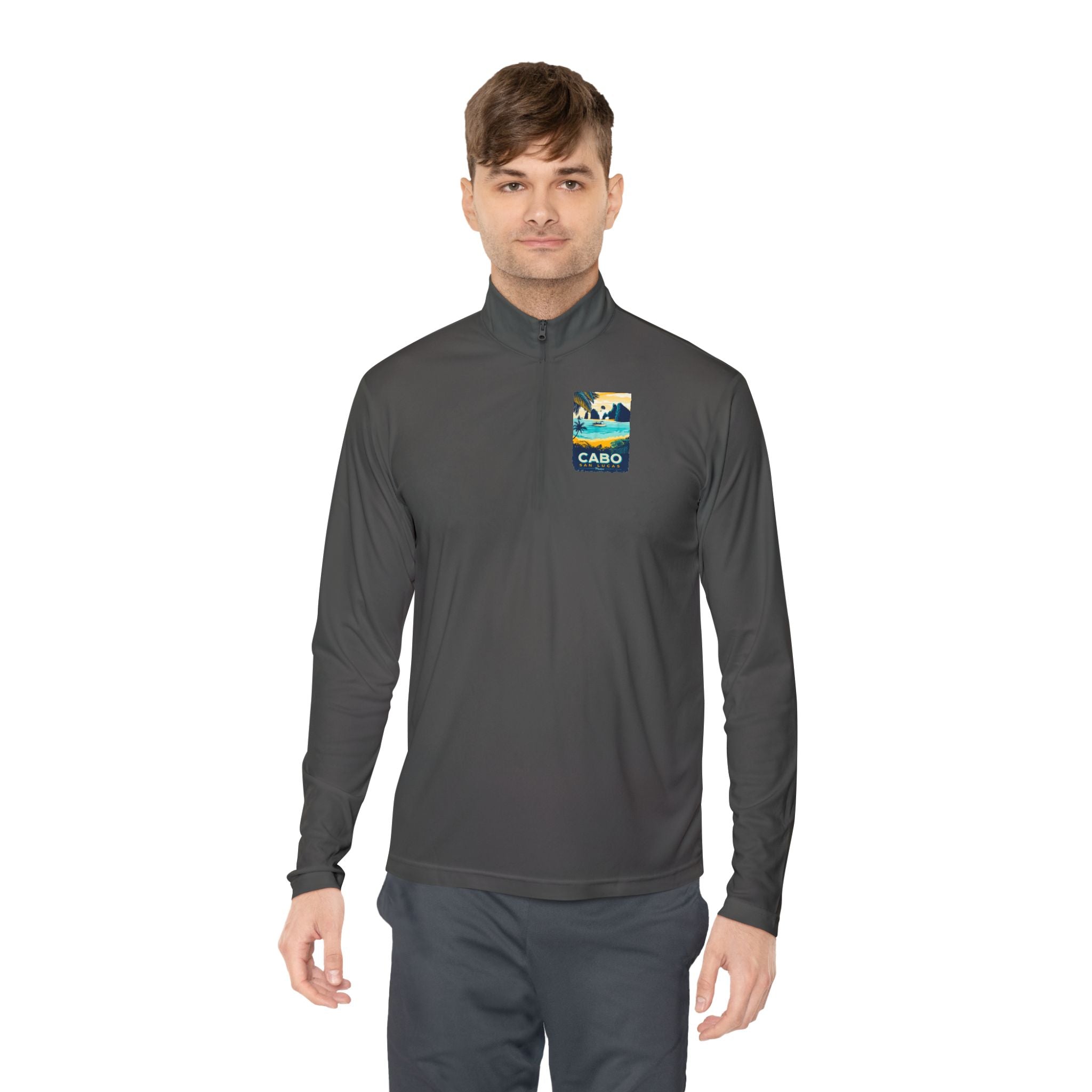 Cabo Paradise Quarter-Zip Pullover — Cabo Arch Graphic