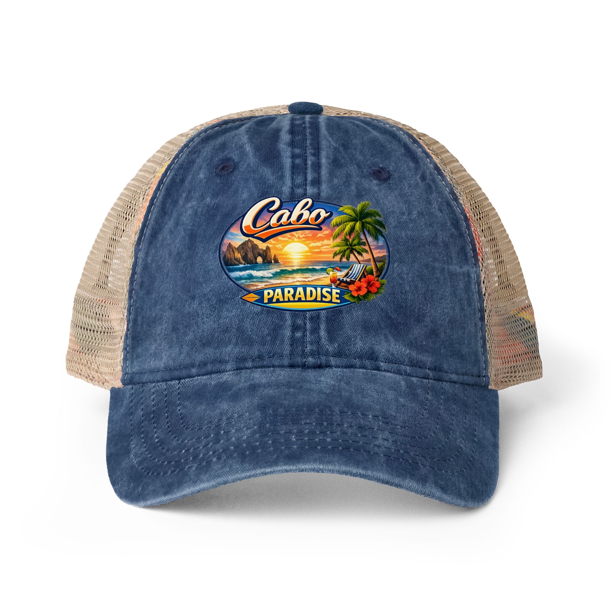 Women's Washed Mesh-Back Cap