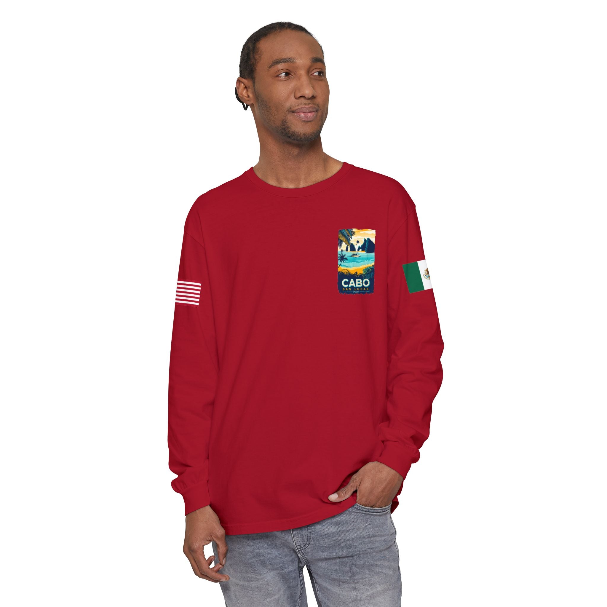 Cabo San Lucas Long Sleeve Tee — Vintage Beach Graphic