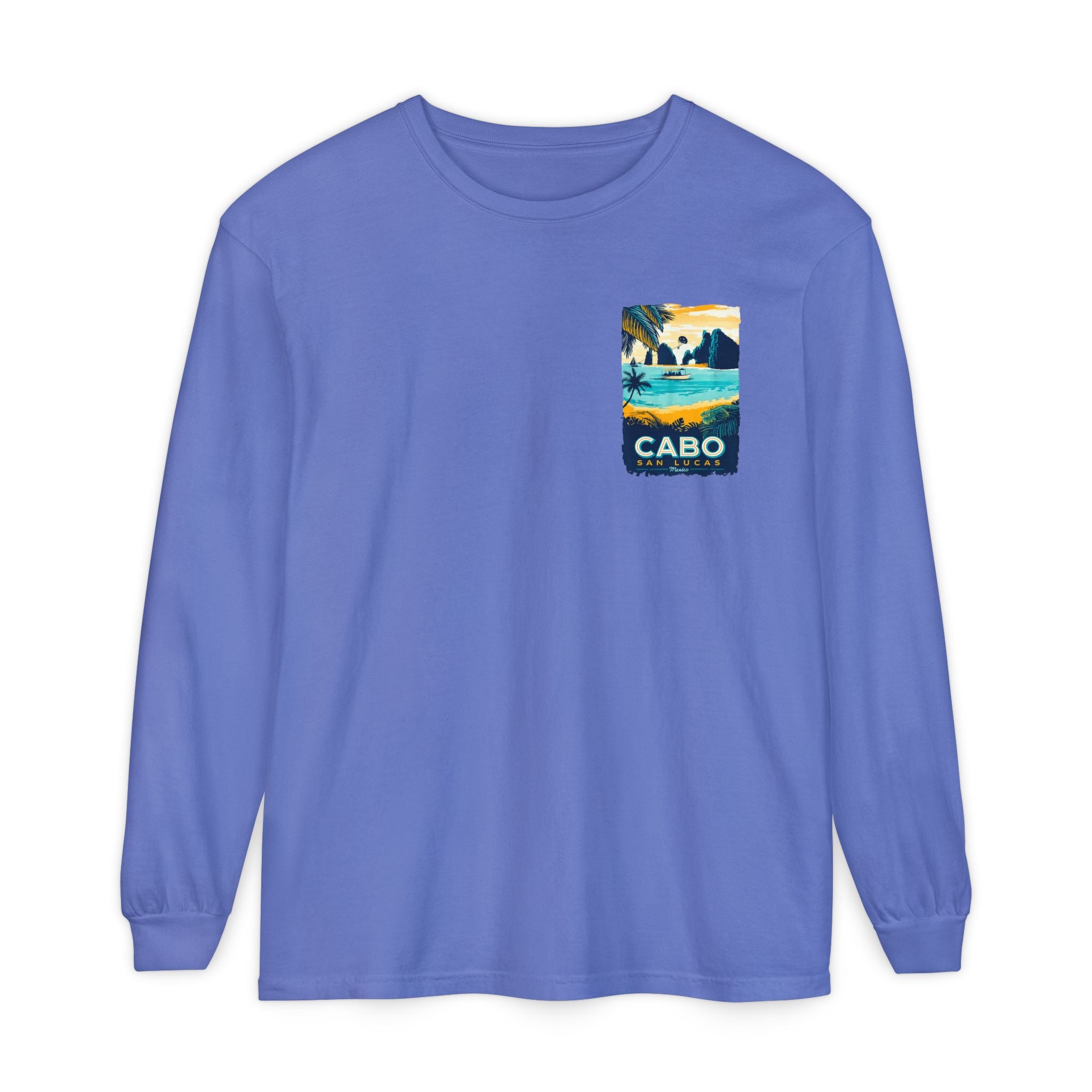 Cabo San Lucas Long Sleeve Tee — Vintage Beach Graphic
