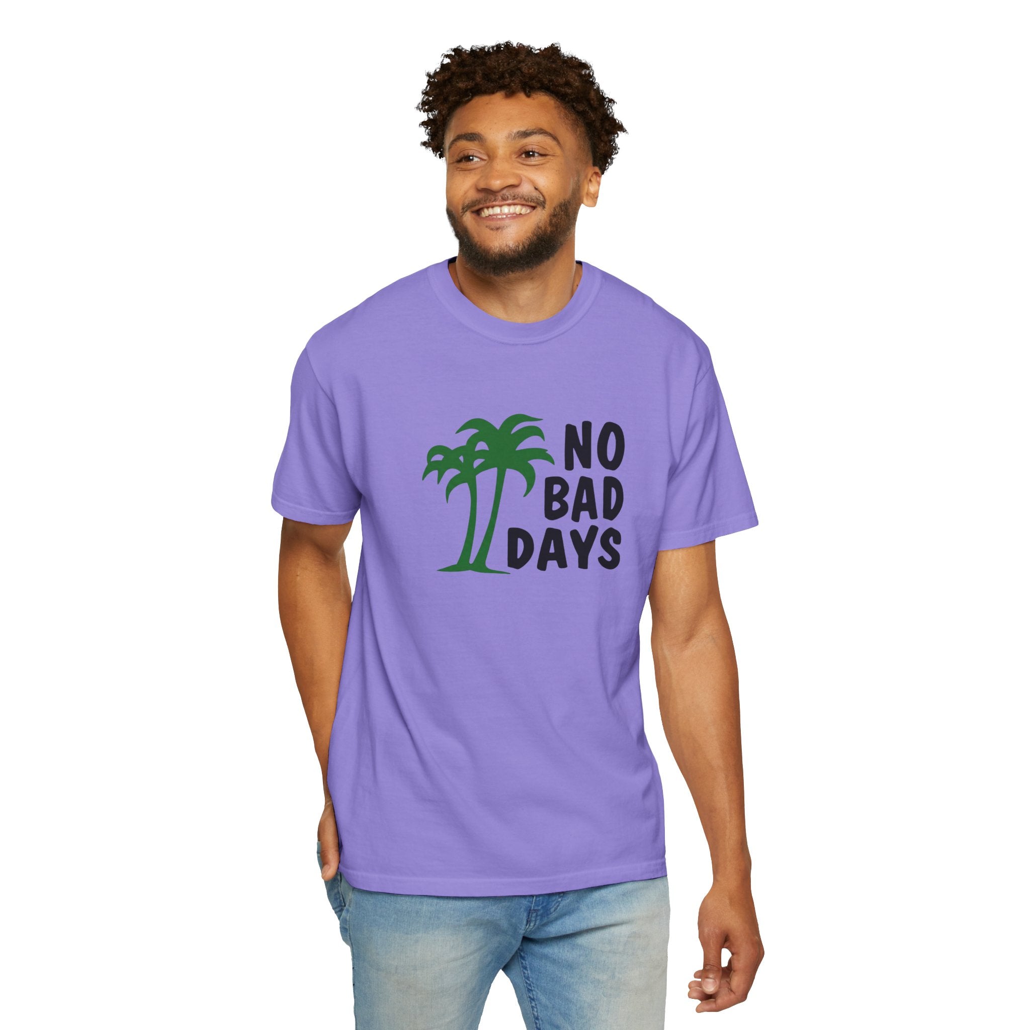 No Bad Days Palm Tree T-Shirt — Casual Beach Vibe Graphic Tee