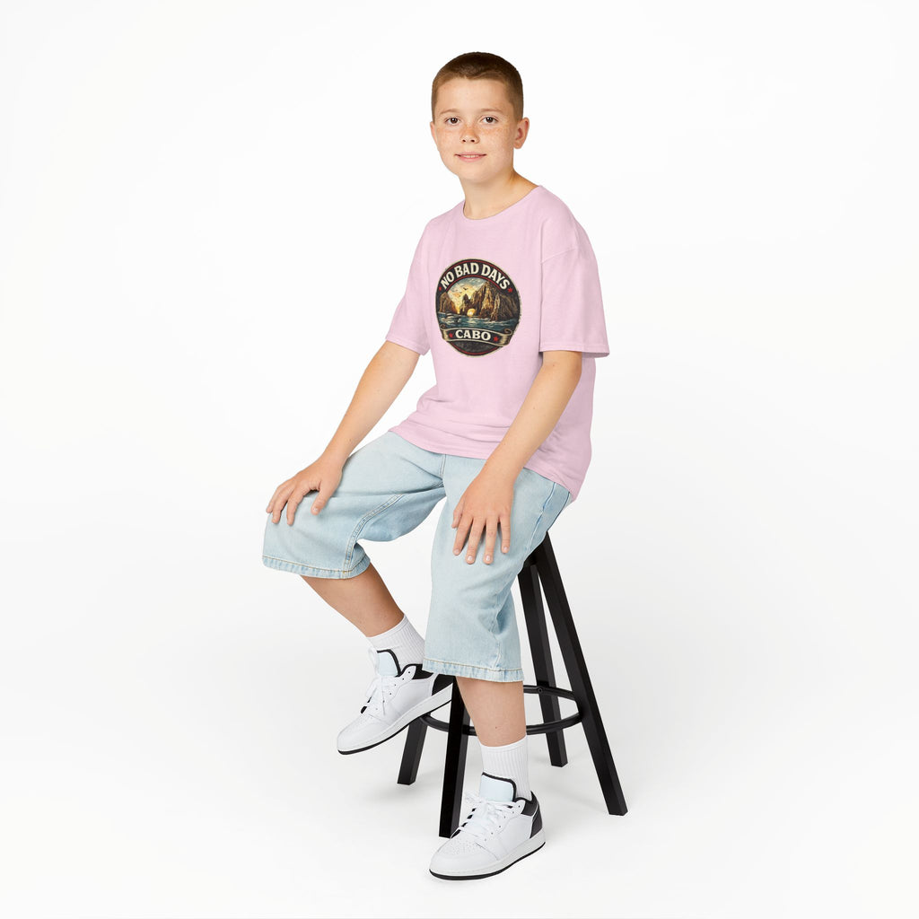 Kids Tee — 'No Bad Days' Cabo Surf Vintage Graphic