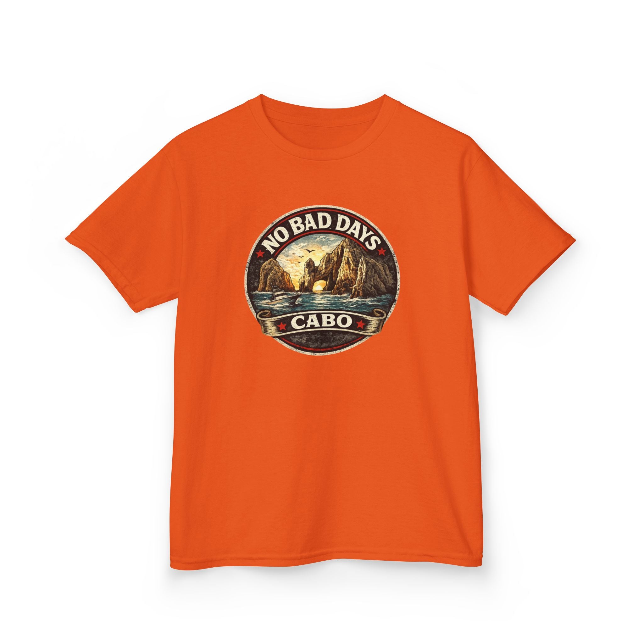 Kids Tee — 'No Bad Days' Cabo Surf Vintage Graphic