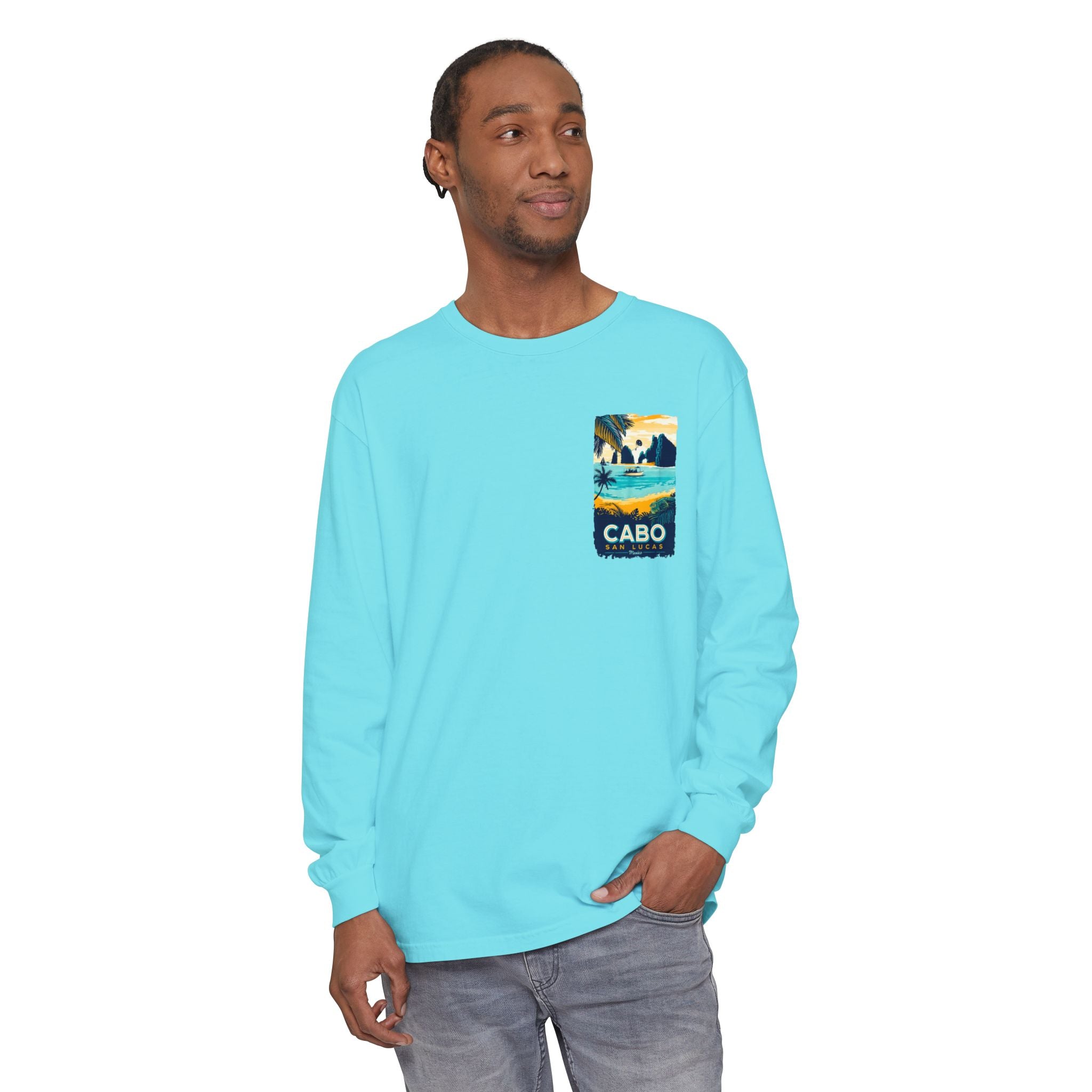 Cabo San Lucas Long Sleeve Tee — Vintage Beach Graphic