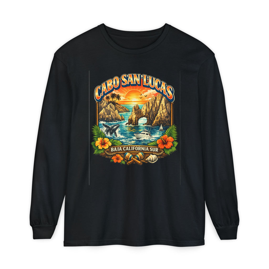 Cabo San Lucas Long Sleeve T-Shirt – Baja California Sun Beach Graphic