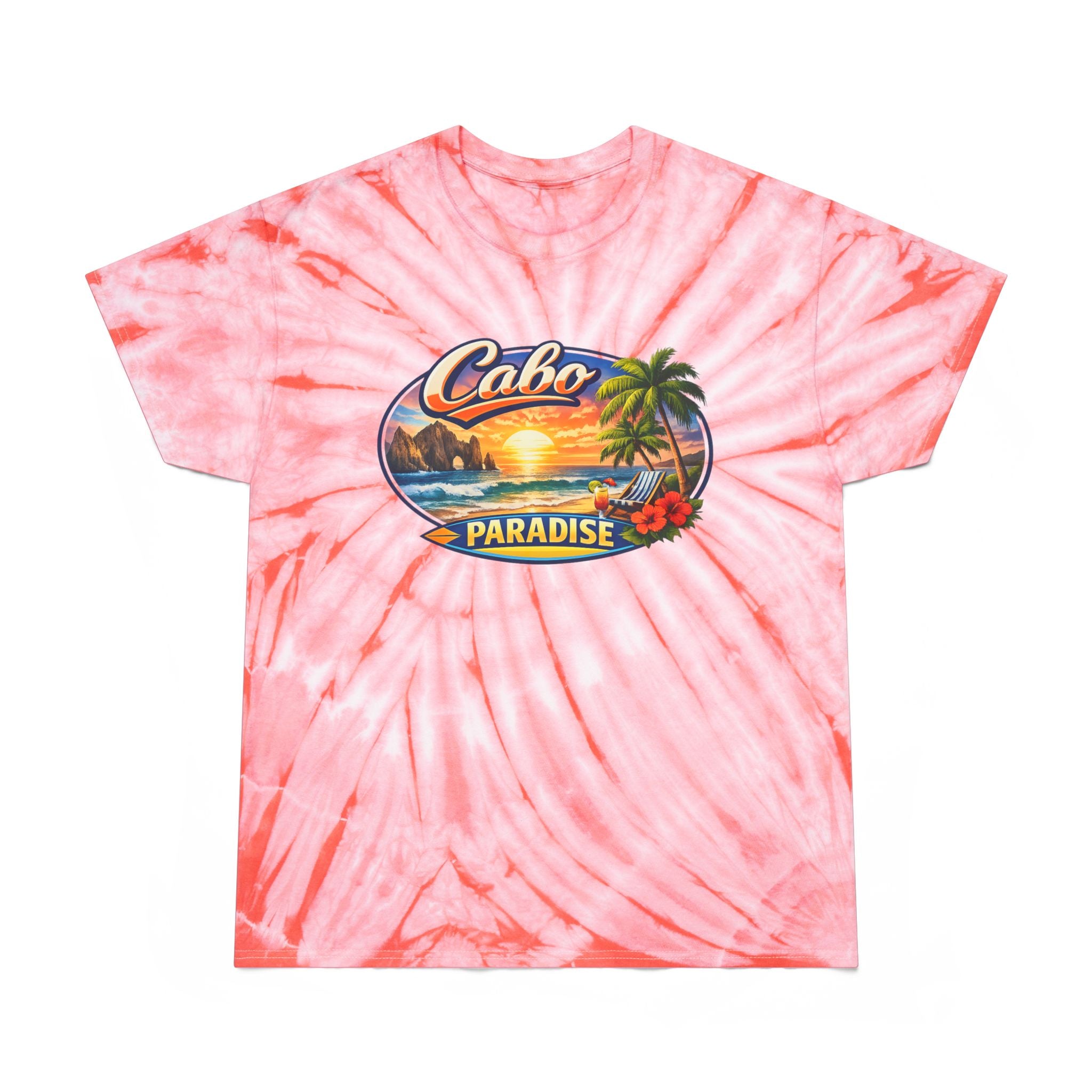 Cabo Paradise Tie-Dye Tee — Yellow Cyclone Beach Shirt