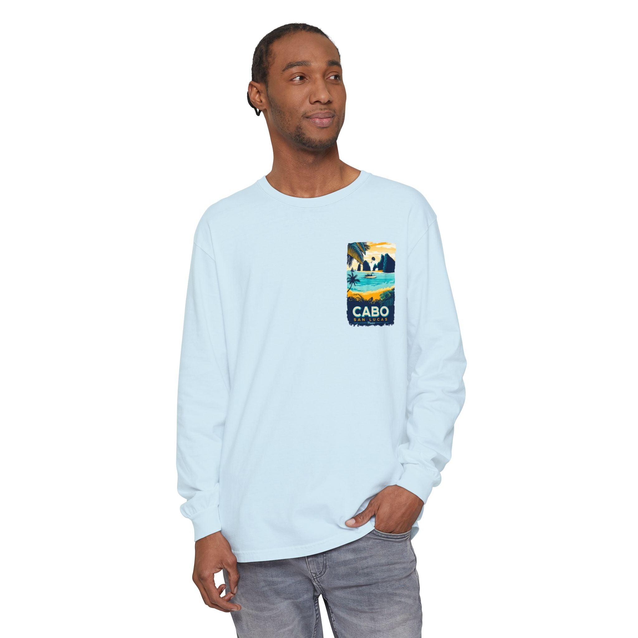 Cabo San Lucas Long Sleeve Tee — Vintage Beach Graphic