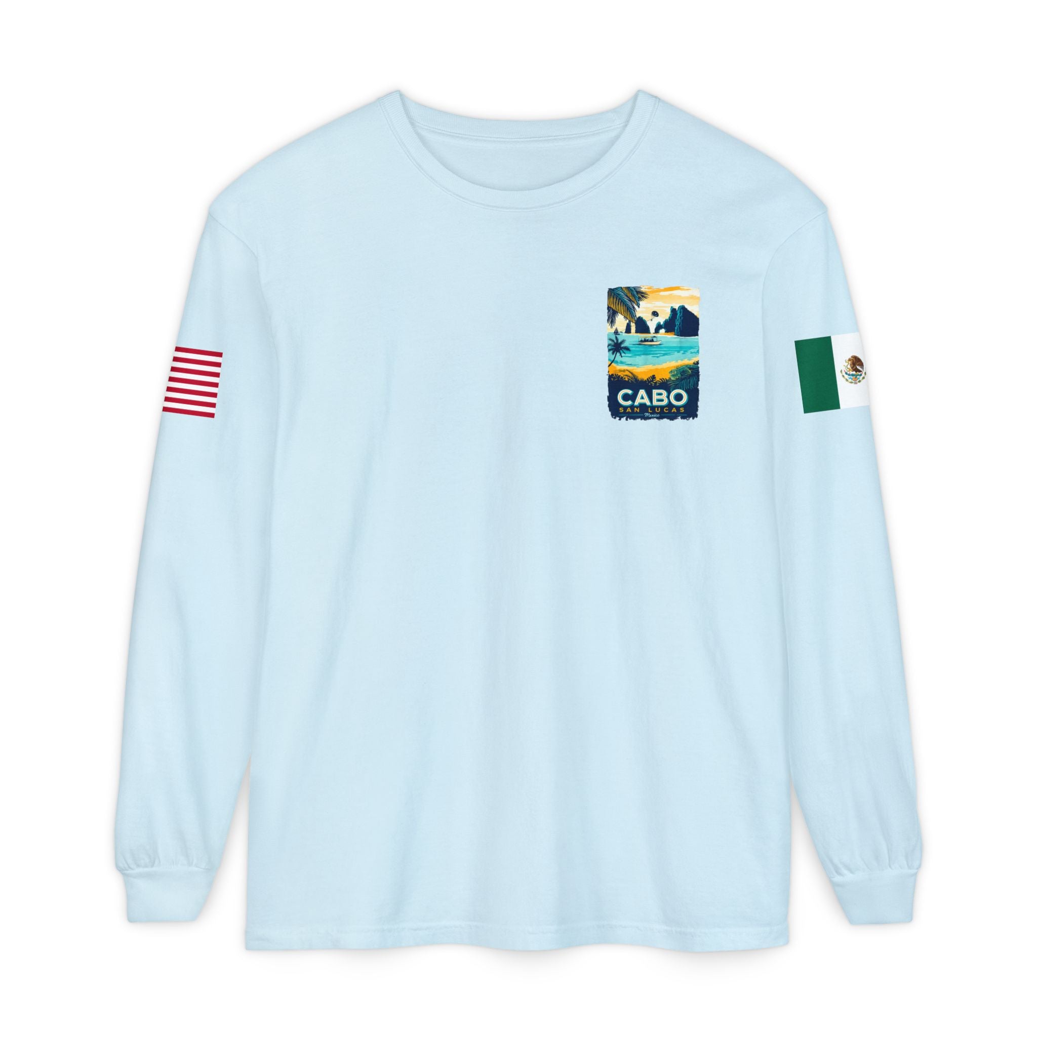 Cabo San Lucas Long Sleeve Tee — Vintage Beach Graphic