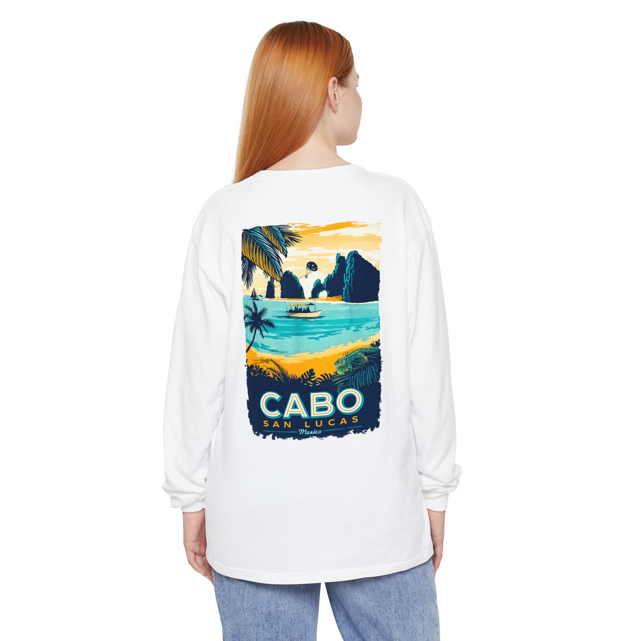 Cabo San Lucas Long Sleeve Tee — Vintage Beach Graphic