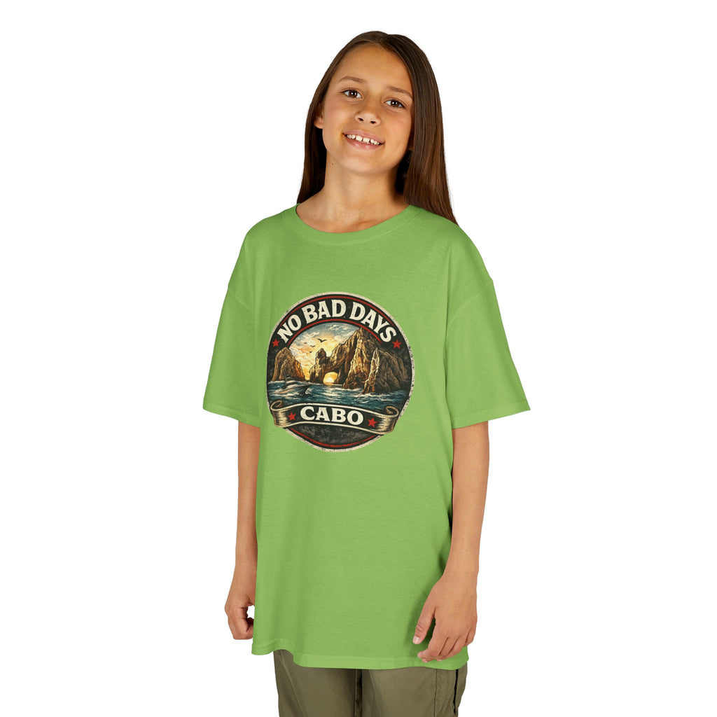 Kids Tee — 'No Bad Days' Cabo Surf Vintage Graphic