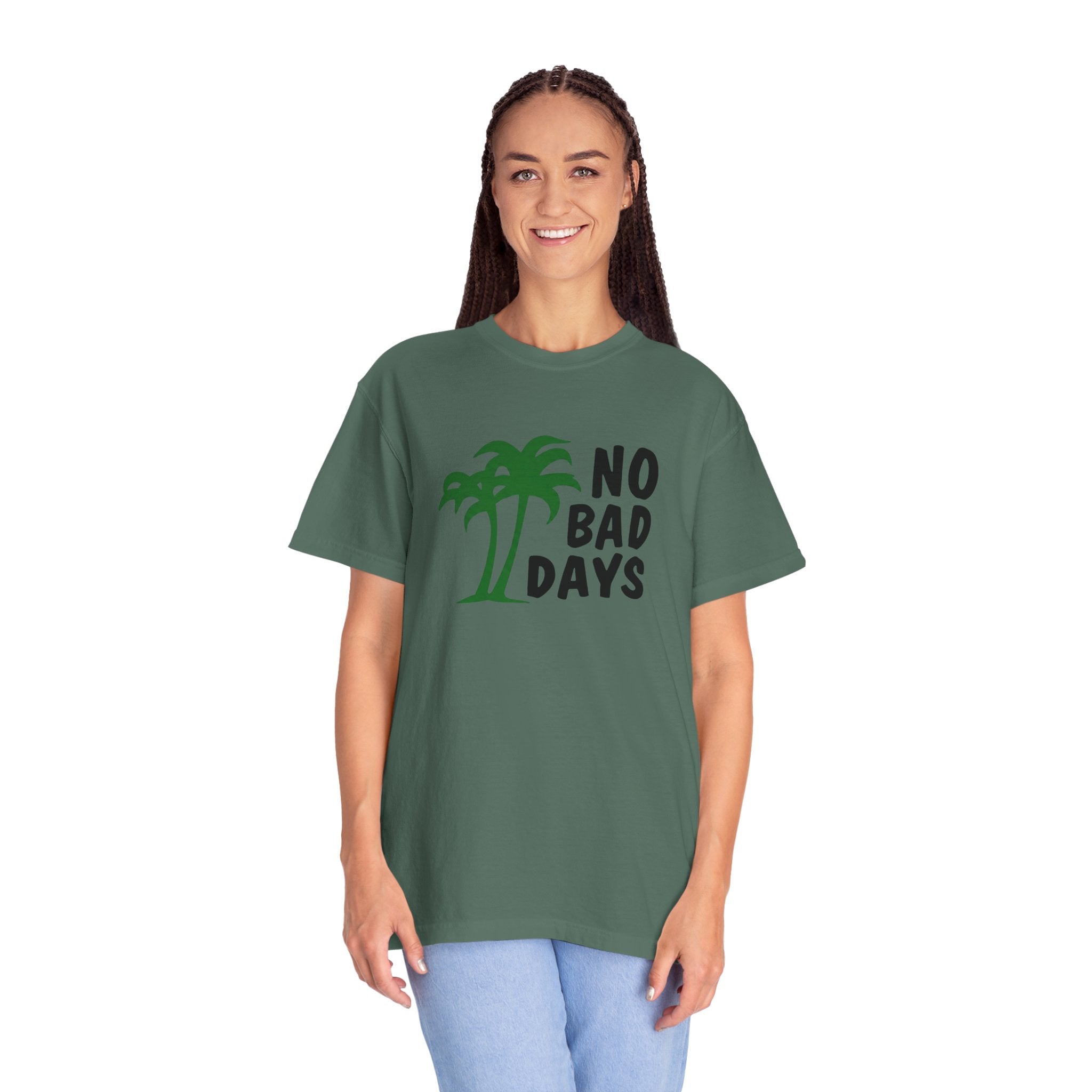 No Bad Days Palm Tree T-Shirt — Casual Beach Vibe Graphic Tee