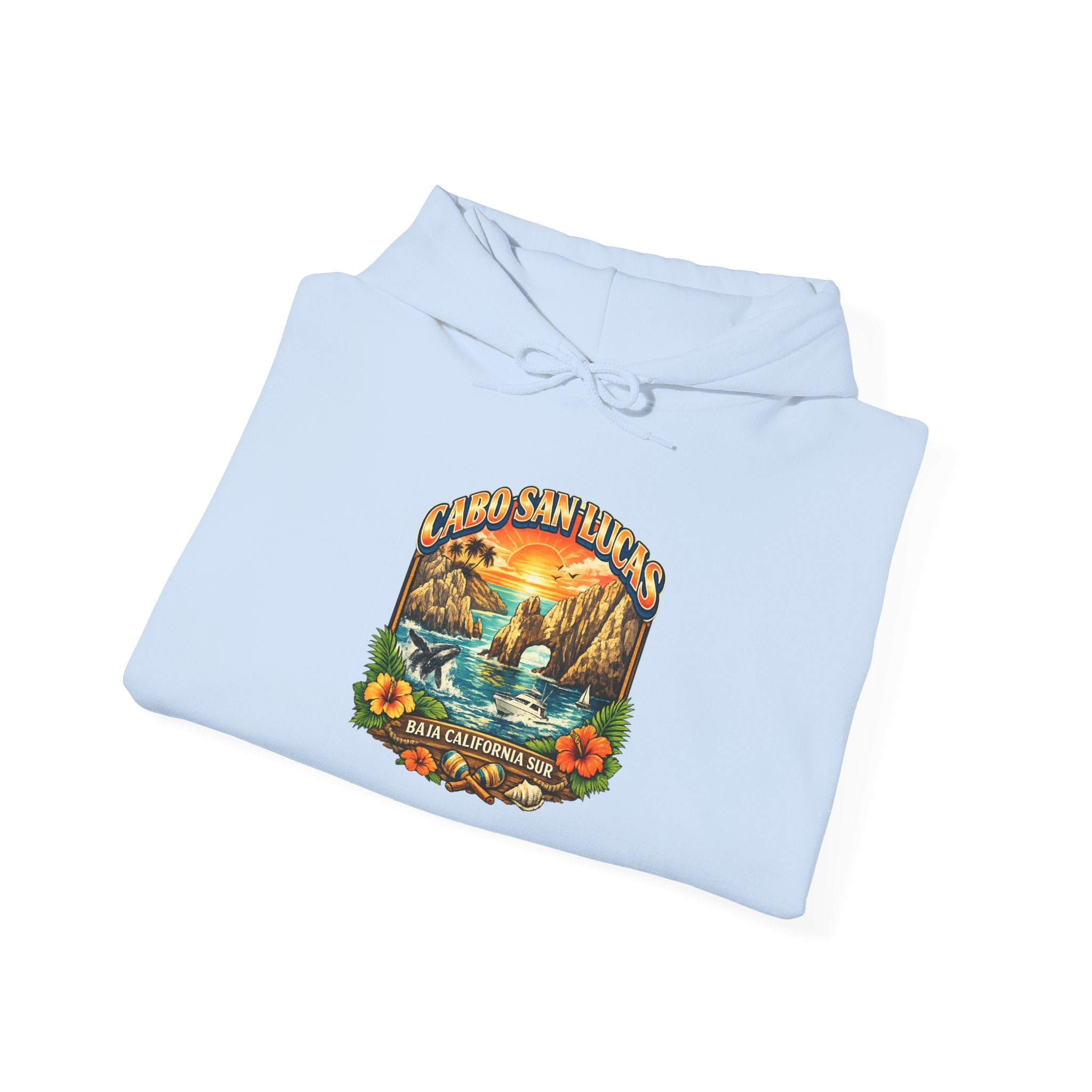 Sunset Lake Vintage Nature Hoodie – Scenic ‘Sunset Lake’ Retro Graphic