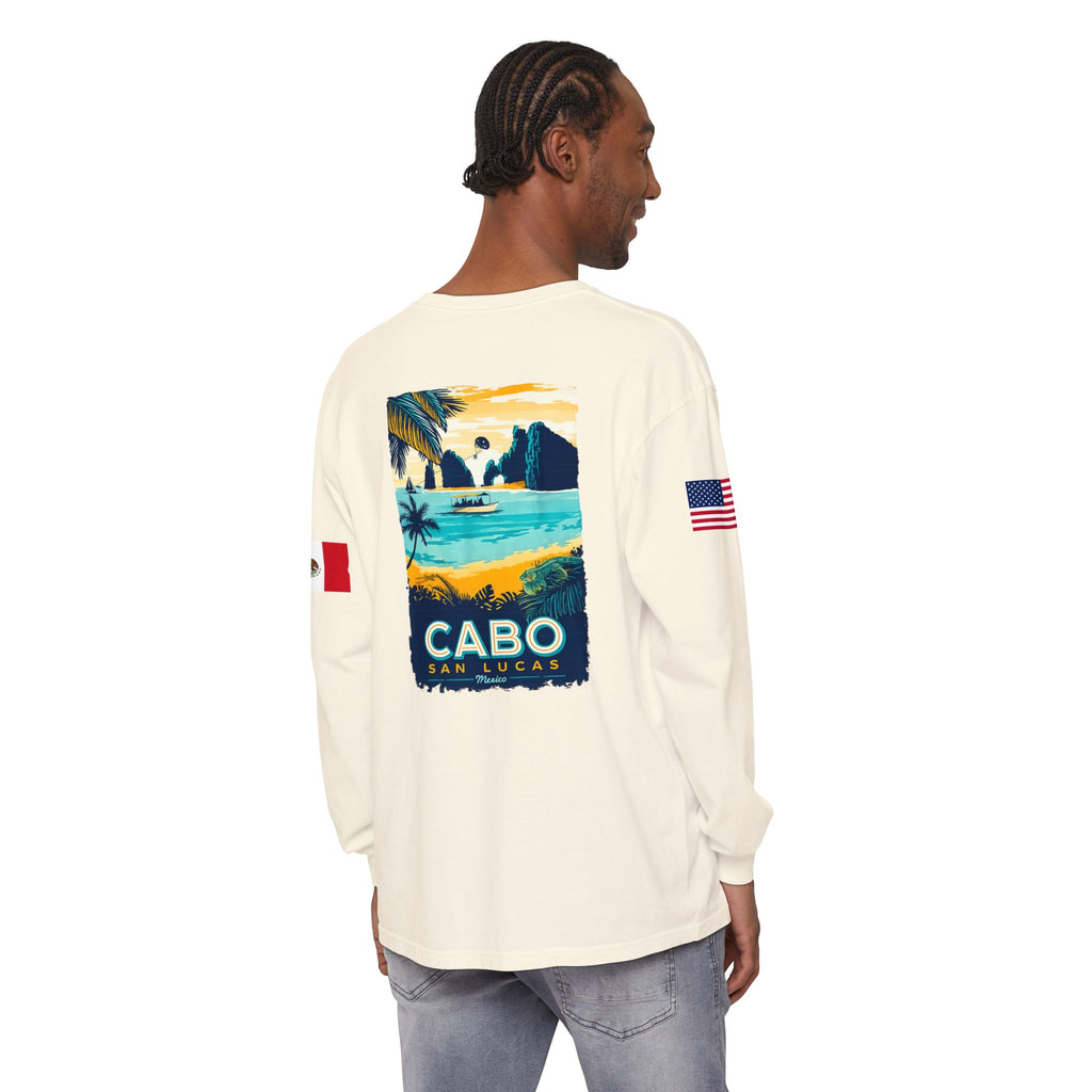 Cabo San Lucas Long Sleeve Tee — Vintage Beach Graphic