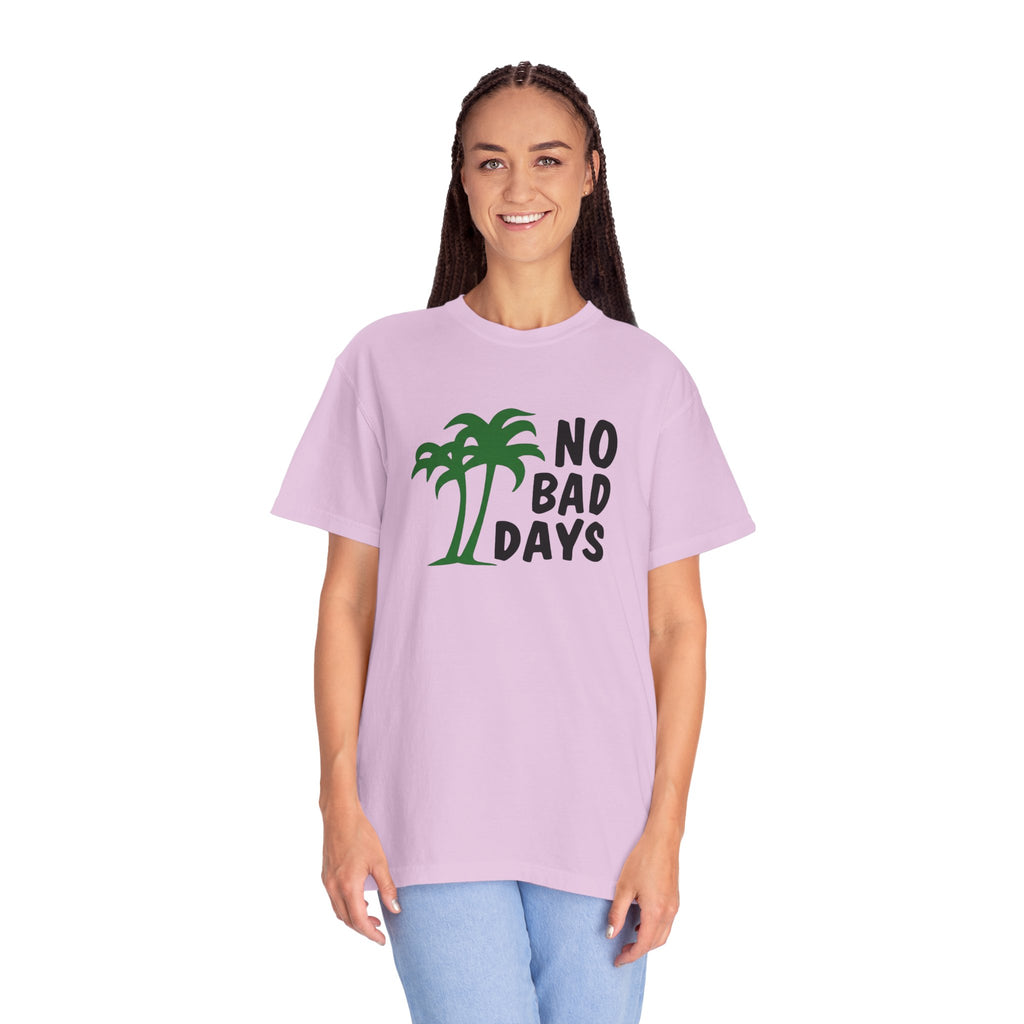 No Bad Days Palm Tree T-Shirt — Casual Beach Vibe Graphic Tee