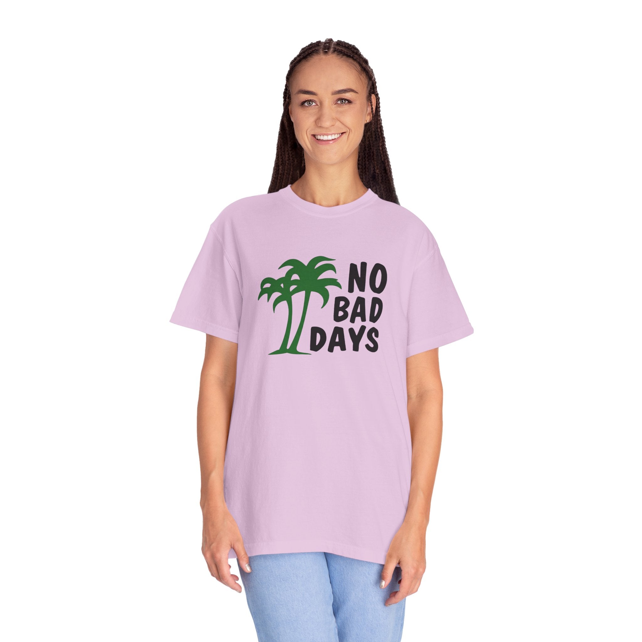 No Bad Days Palm Tree T-Shirt — Casual Beach Vibe Graphic Tee